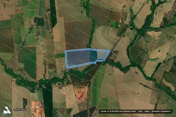 Imagem de satélite de Fazenda Lageado II - Faz. Lageado I em Buritama - SP