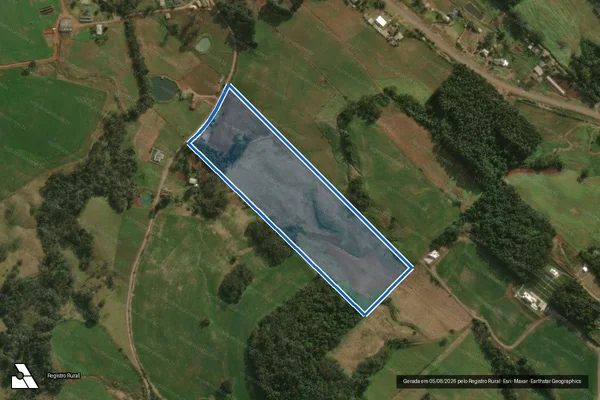 Imagem de satélite de Parte do Lote Rural N° 19 - Parte 2 em São Miguel do Oeste - SC