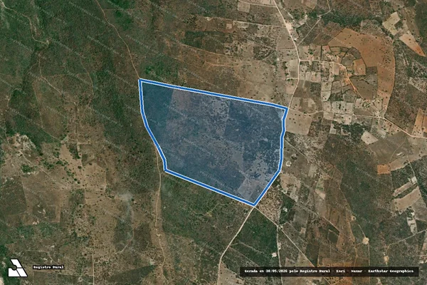 Imagem de satélite de FAZENDA NOVA ESPERANÇA - PARCELA 001 em Araci - BA