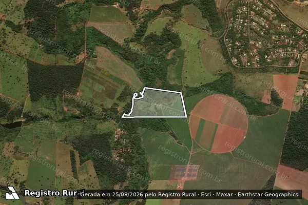 Imagem de satélite de FAZENDA SANTA BRANCA - B em Terezópolis de Goiás - GO