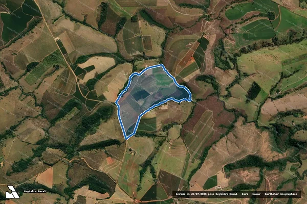 Imagem de satélite de FAZENDA CAMPO ALEGRE,LUGAR DENOMINADO CÓRREGO FUNDO em São Roque de Minas - MG