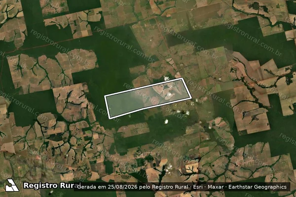 Imagem de satélite de FAZENDA ALIANÇA - Parcela 1 em São José do Xingu - MT