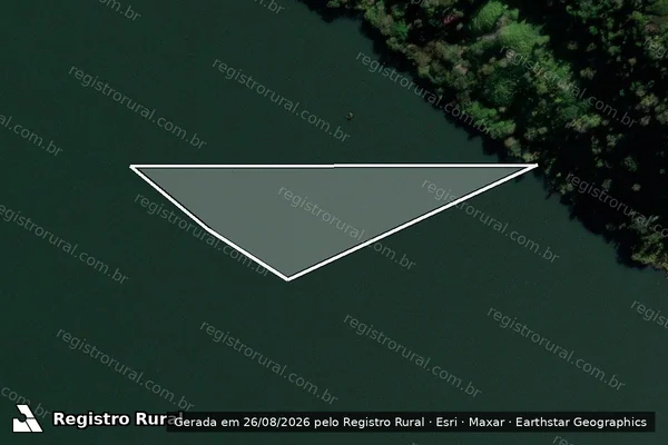 Imagem de satélite de Usina Segredo - MATRÍCULA 878 em Reserva do Iguaçu - PR