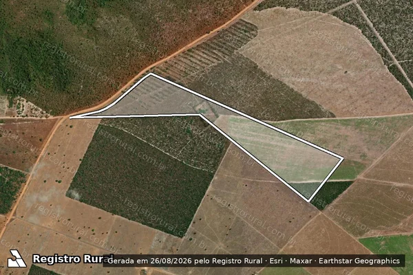 Imagem de satélite de FAZENDA IPÊ PORÃ II - DATA VEREDA LIMPA - 001 em Balsas - MA