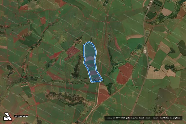 Imagem de satélite de FAZENDA BOA VISTA - gleba em Ituverava - SP