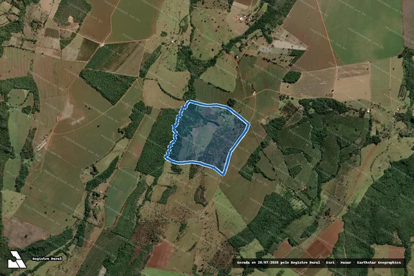Imagem de satélite de Fazenda GP - Parcela 1 em Indianópolis - MG
