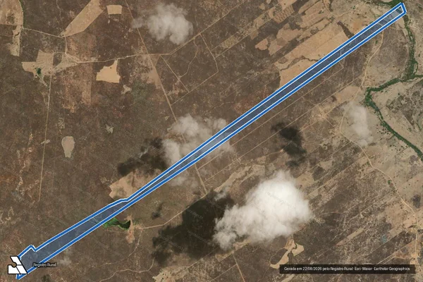 Imagem de satélite de FAZENDA CANTO em Crateús - CE