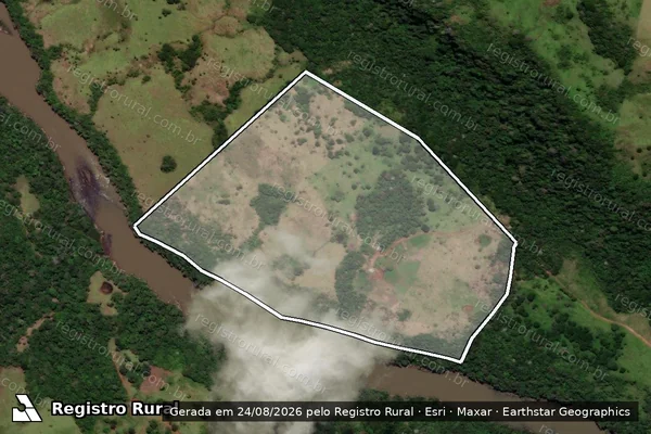 Imagem de satélite de P. A. ILHA DAS FLORES em Cândido de Abreu - PR
