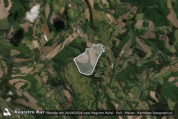 Imagem de satélite de SITIO ILMARI PEDRO SARTURI - Parte 1 em Jaborá - SC