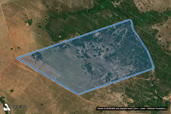 Imagem de satélite de Lote 32 ? Projeto de Assentamento Nascente do São Domingos (Gleba 01) - Lote 32 ? P.A. Nascente do São Domingos (Gleba 01) em Piranhas - GO