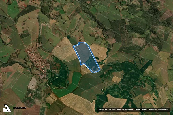 Imagem de satélite de SÍTIO BOA VISTA - Parte 2 em São Jerônimo da Serra - PR