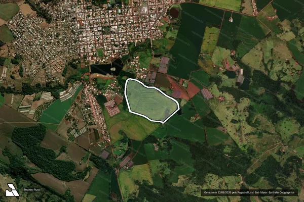Imagem de satélite de FAZENDA BELO HORIZONTE II ANITA - Única em Faxinal - PR