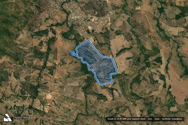 Imagem de satélite de FAZENDA MANGUE - FAZENDA MANGUE II em Piranhas - GO
