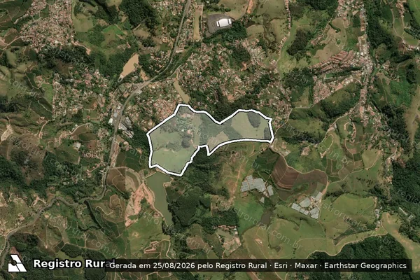 Imagem de satélite de Rancho Lucia - Rancho Lucia em Serra Negra - SP