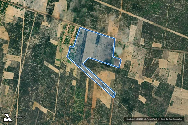 Imagem de satélite de PROJETO DE ASSENTAMENTO CAJU NORDESTE ? ÁREA COMUNITÁRIA 2 - Parte 2 em São Bento do Norte - RN