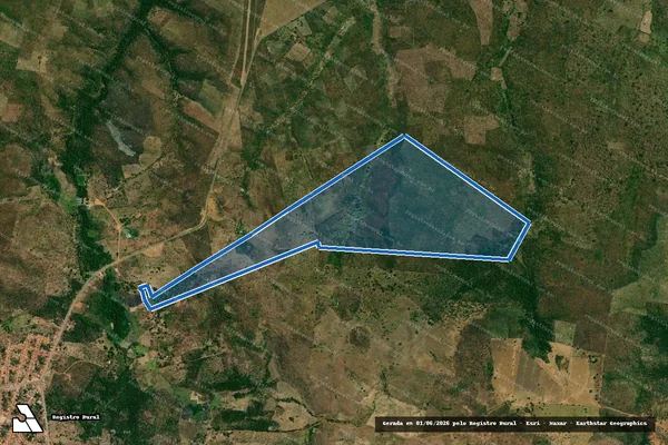 Imagem de satélite de Fazenda Estrela do Cujuba em Buriti Bravo - MA