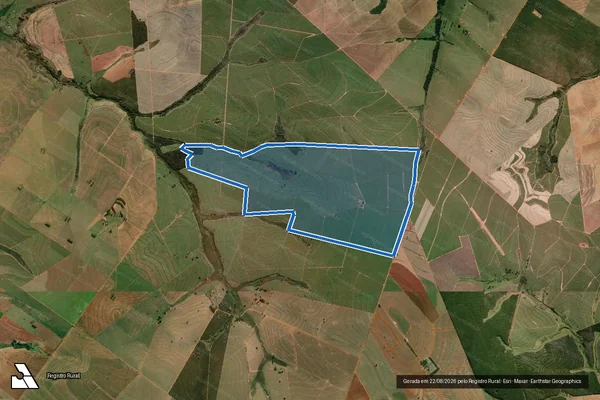 Imagem de satélite de FAZENDA PLANALTO - Faz.Planalto GL-1 em Herculândia - SP