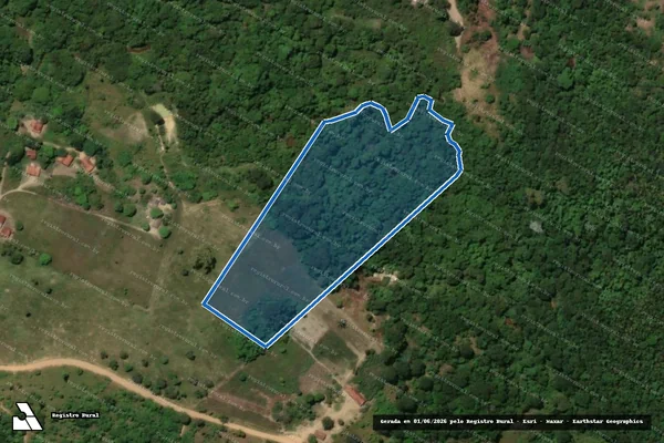 Imagem de satélite de Sítio Santa Cruz - Parte 01 em Catuji - MG