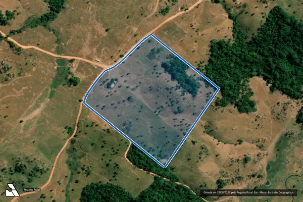 Imagem de satélite de LOTE 05-C REMANESCENTE ? GLEBA 24 ? SETOR 14 DE ABRIL - Parte 1 em Espigão D'Oeste - RO