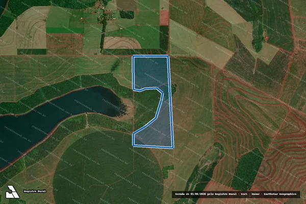 Imagem de satélite de FAZENDA PAULISTA DO ITAIMBÉ em São Miguel do Iguaçu - PR