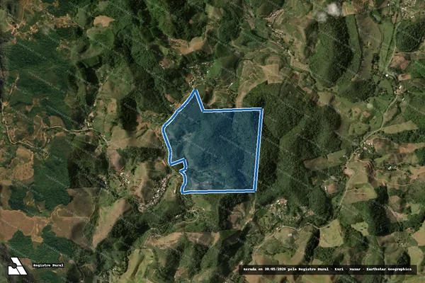 Imagem de satélite de Fazenda São José - Parcela 1 em Alfredo Chaves - ES