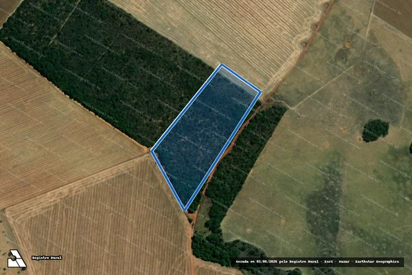 Imagem de satélite de FAZENDA MUQUÉM DE JOÃO RODRIGUES - 006 em Cristianópolis - GO