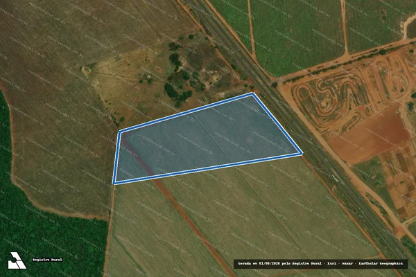 Imagem de satélite de Fazenda Nova Dallas - Área Desmembrada em Nova Alvorada do Sul - MS