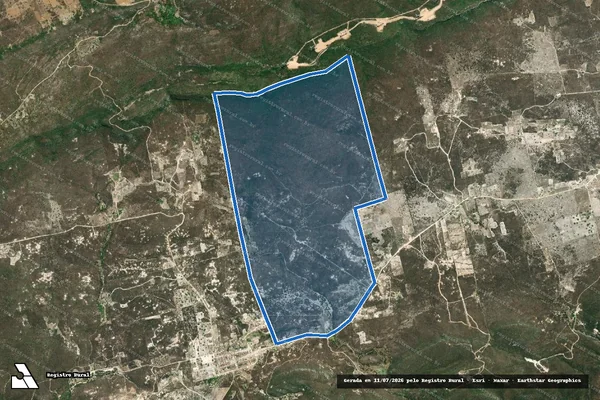 Imagem de satélite de SITIO SÃO JOSE DA BATALHA - São José da Batalha (Gleba 01) em Salgadinho - PB