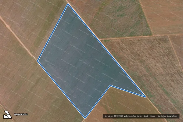 Imagem de satélite de Fazenda Marandu VI - Matrícula 5.874 em Dianópolis - TO