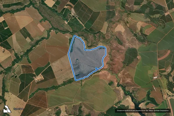 Imagem de satélite de FAZENDA SANTO ANTONIO - PARCELA 02 em Patrocínio - MG