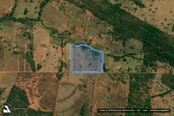 Imagem de satélite de FAZENDA LAGE VERDE - LOTE 07 em Santa Rita do Novo Destino - GO