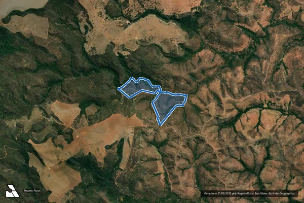 Imagem de satélite de Fazenda Cafundó - Parte 1 em Presidente Olegário - MG