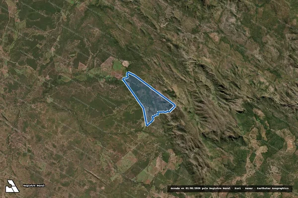 Imagem de satélite de FAZENDA CANABRAVA OU SALTO - Parte 1 em Arraias - TO