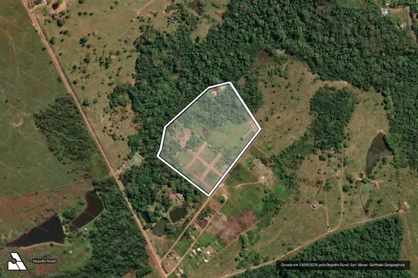 Imagem de satélite de Lote 09 ? Colônia Mâncio Lima ? Ser. Empresa Gleba 02 - LOTE 09 (Remanescente) em Rio Branco - AC