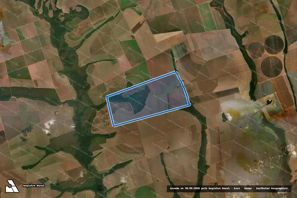 Imagem de satélite de FAZENDA BANANAL II em Primavera do Leste - MT