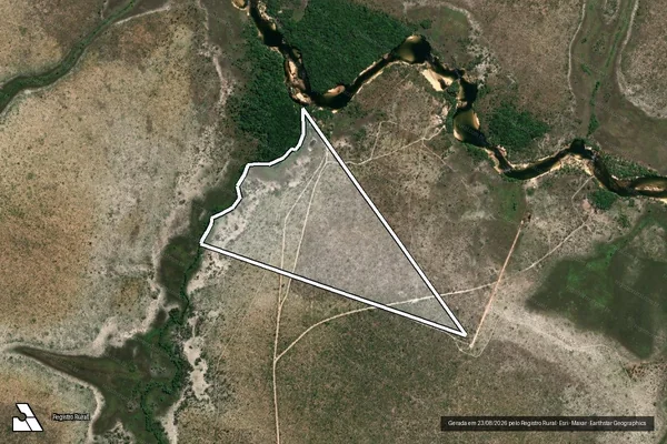 Imagem de satélite de Lote n° 01, do Loteamento Ponte Alta, Gleba 16, 2ª Etapa / Parte 5 em Mateiros - TO