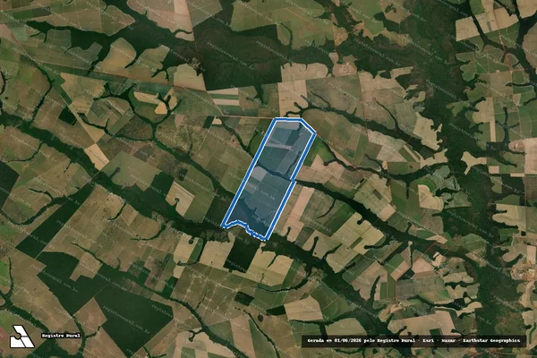 Imagem de satélite de FAZENDA CRISTIANI - Matricula 19.544 em Barra do Bugres - MT