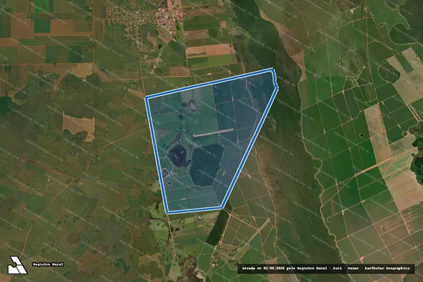 Imagem de satélite de Fazenda Jumbo - Parcela 1 em Taquarussu - MS
