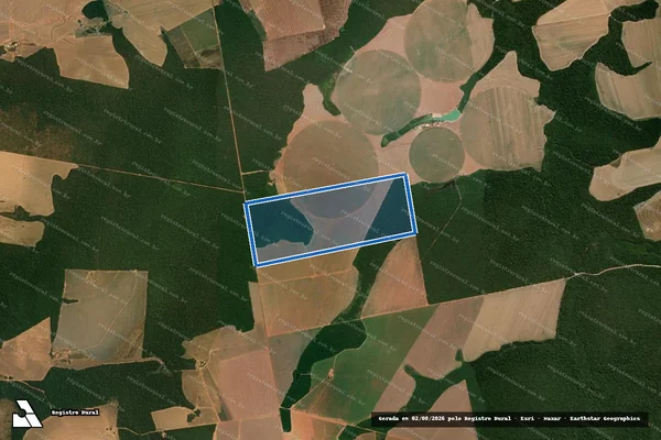 Imagem de satélite de FAZENDA SANTA MARIA ? MATRÍCULA 3389 - Parte 1 em Tapurah - MT