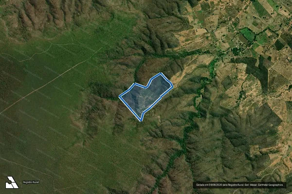 Imagem de satélite de FAZENDA PARAIZO - Gleba 02 em Angical - BA