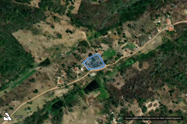 Imagem de satélite de SÍTIO SÃO TOMÈ - Parte 1 em Alagoa Nova - PB