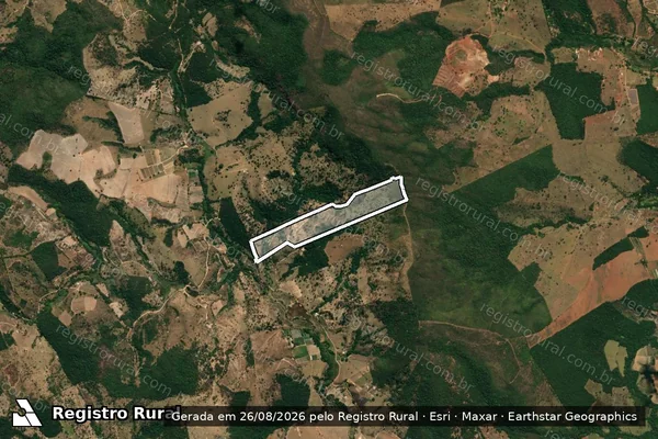 Imagem de satélite de Fazenda Vista Alegre - Parcela 1 em Mateus Leme - MG