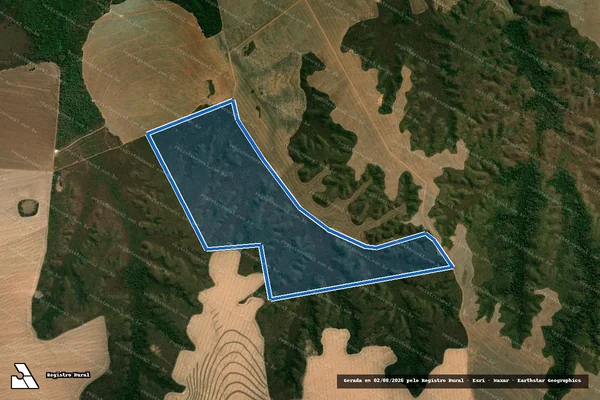 Imagem de satélite de RESERVA I, IV, V, VI, VII, X, XI e XII - LOTE RURAL 03-I em Balsas - MA