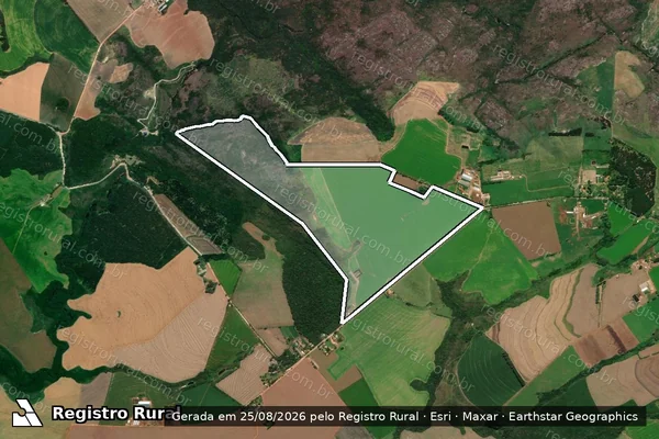 Imagem de satélite de FAZENDA CAPÃO GRANDE - GLEBA A em Carambeí - PR