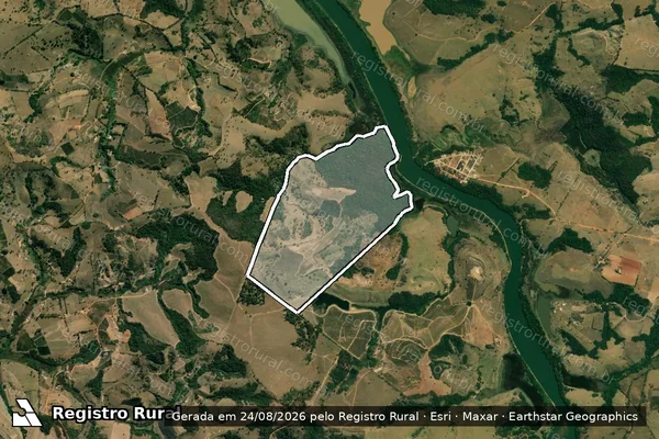 Imagem de satélite de FAZENDA FARIA - FAZENDA FARIA em Nepomuceno - MG
