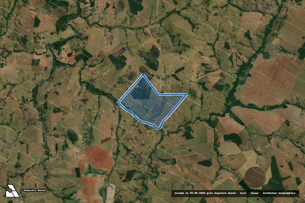 Imagem de satélite de FAZENDA BOA SORTE - Parte 1 em São Luís de Montes Belos - GO