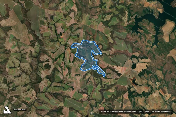 Imagem de satélite de Fazenda Santo Antônio da Soledade e Roncador - Gleba 01 em Campo Alegre de Goiás - GO