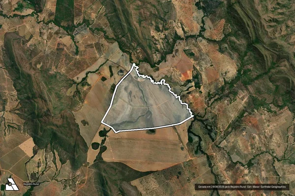 Imagem de satélite de FAZENDA SÃO JOÃO DEN. ÁGUA DOCE - Parte 1 em Formosa - GO
