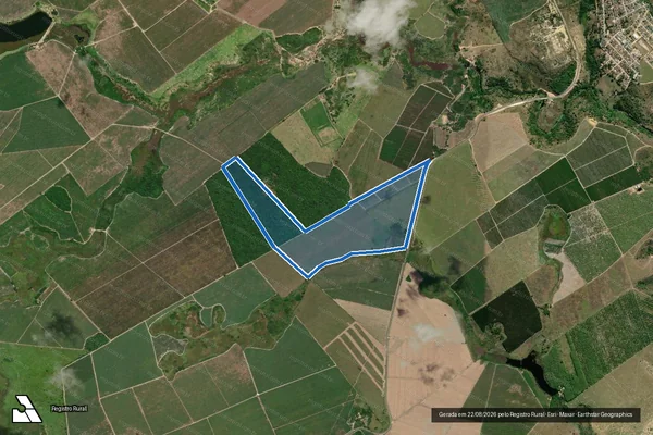 Imagem de satélite de FAZENDA GRAJAU em Montanha - ES