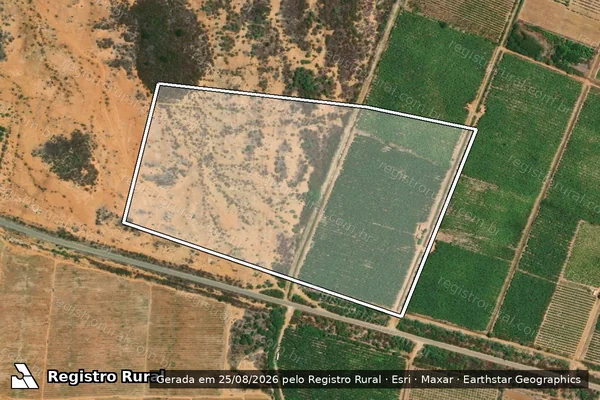 Imagem de satélite de SÍTIO SÃO PEDRO - Parte 1 em Juazeiro - BA